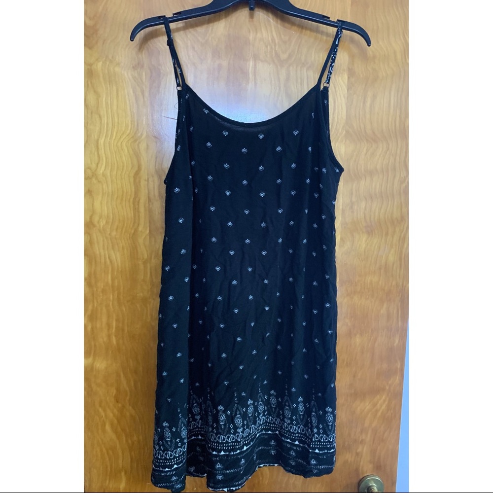 Black and White Tank Dress with Back Cutout